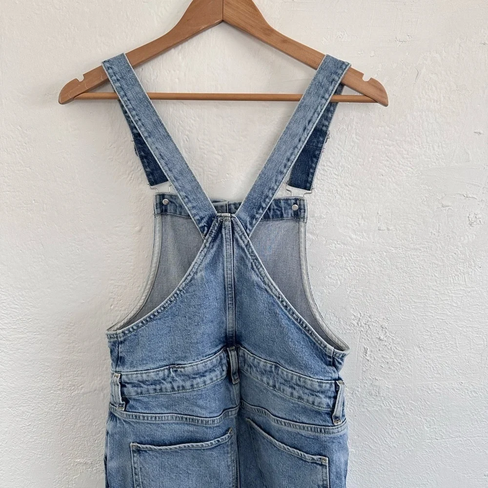 Free People We The Free Shelby Overall in Light Wash